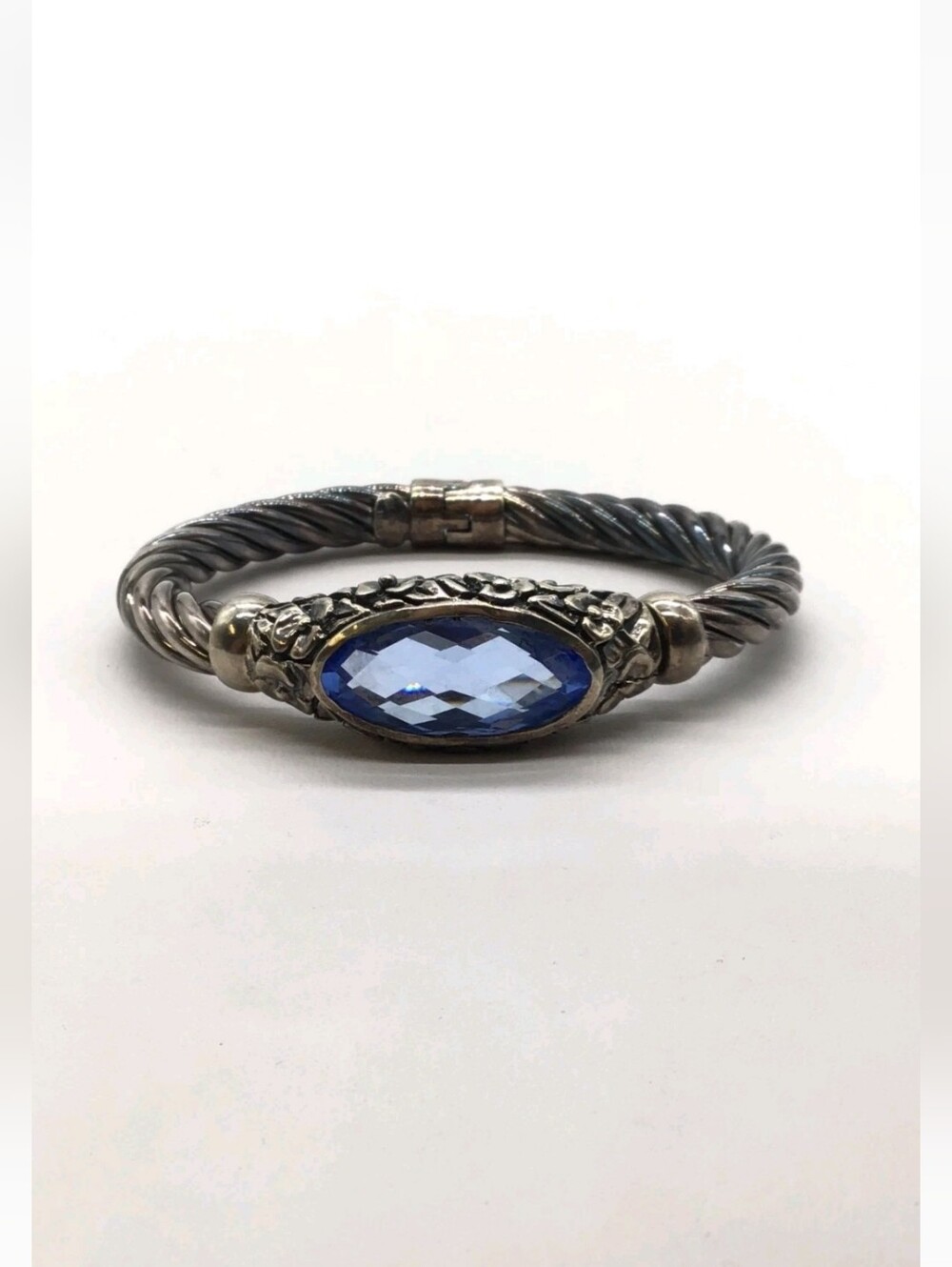 FILI Menegatti Sterling Silver Topez Cable Bracelet 35.29g